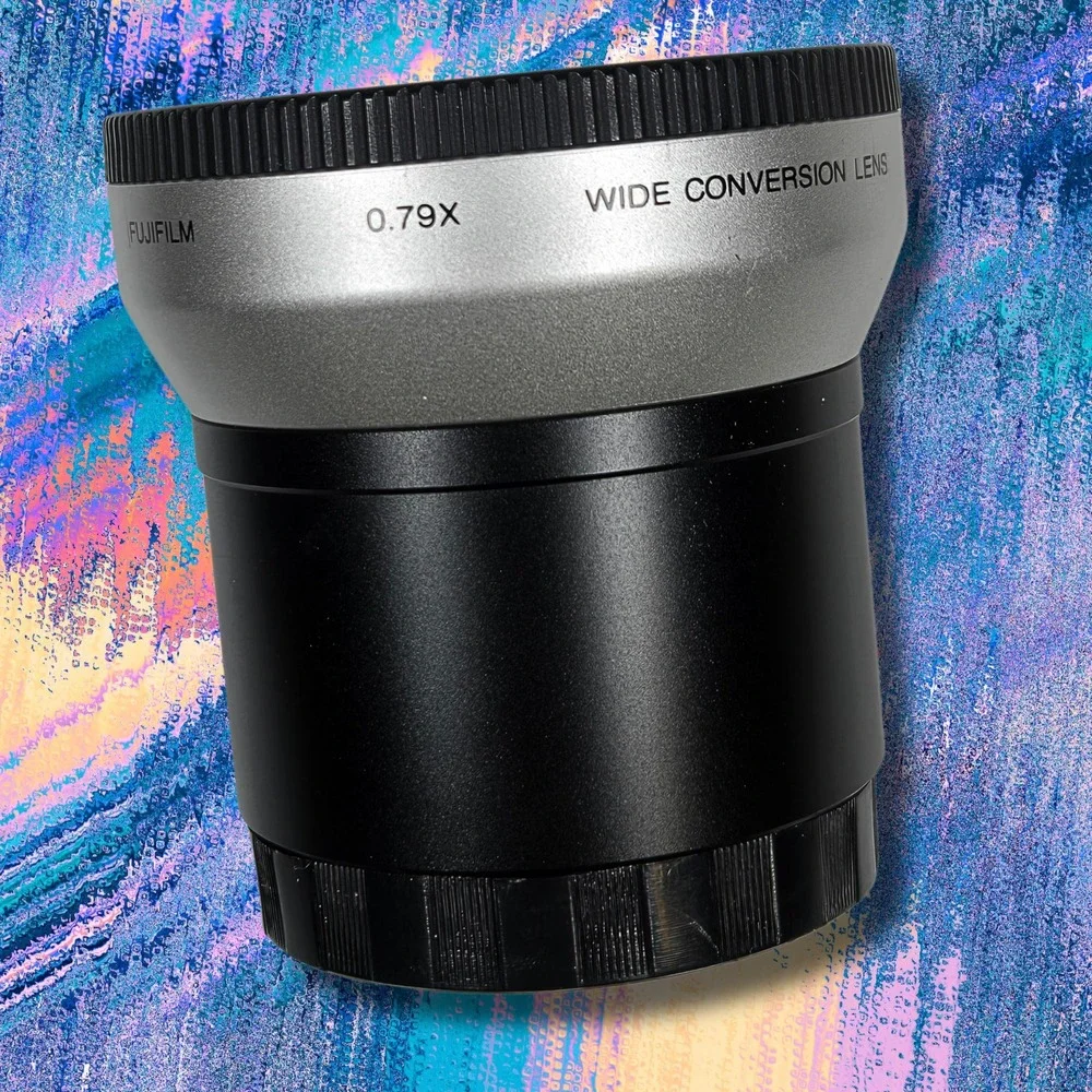 Fujifilm 0.79x Wide conversion lens 55mm With Adapter Ring F&R Caps & Pouch